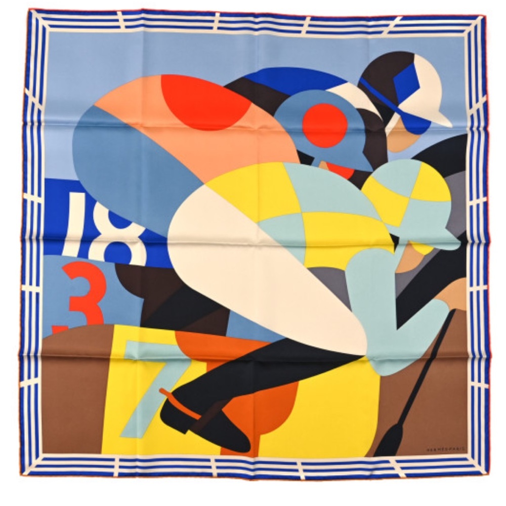 NEW! Hermes Silk Scarf by Geoff McFetridge 90cm